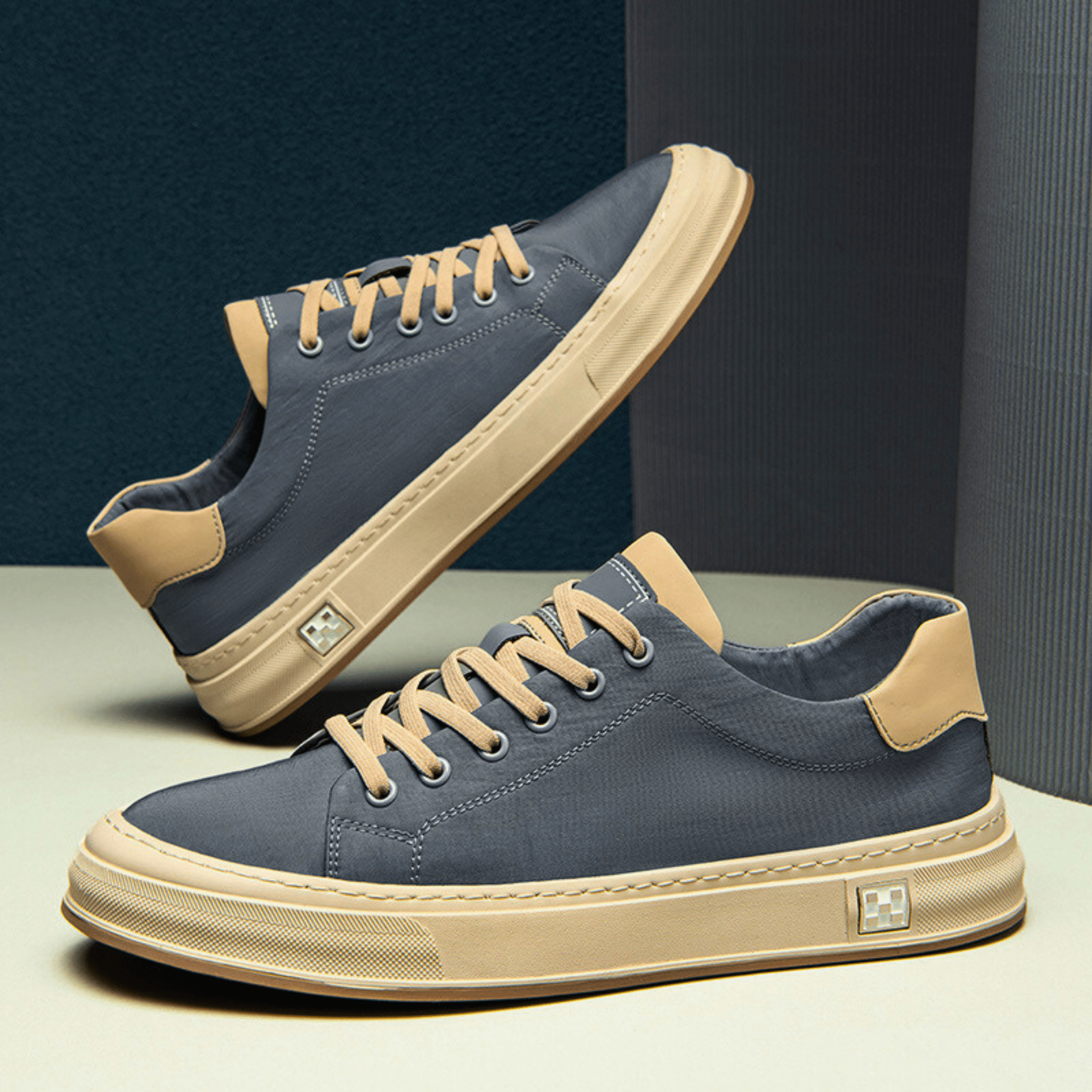 FRANK™ | AFSLAPPEDE STOFSNEAKERS TIL MÆND