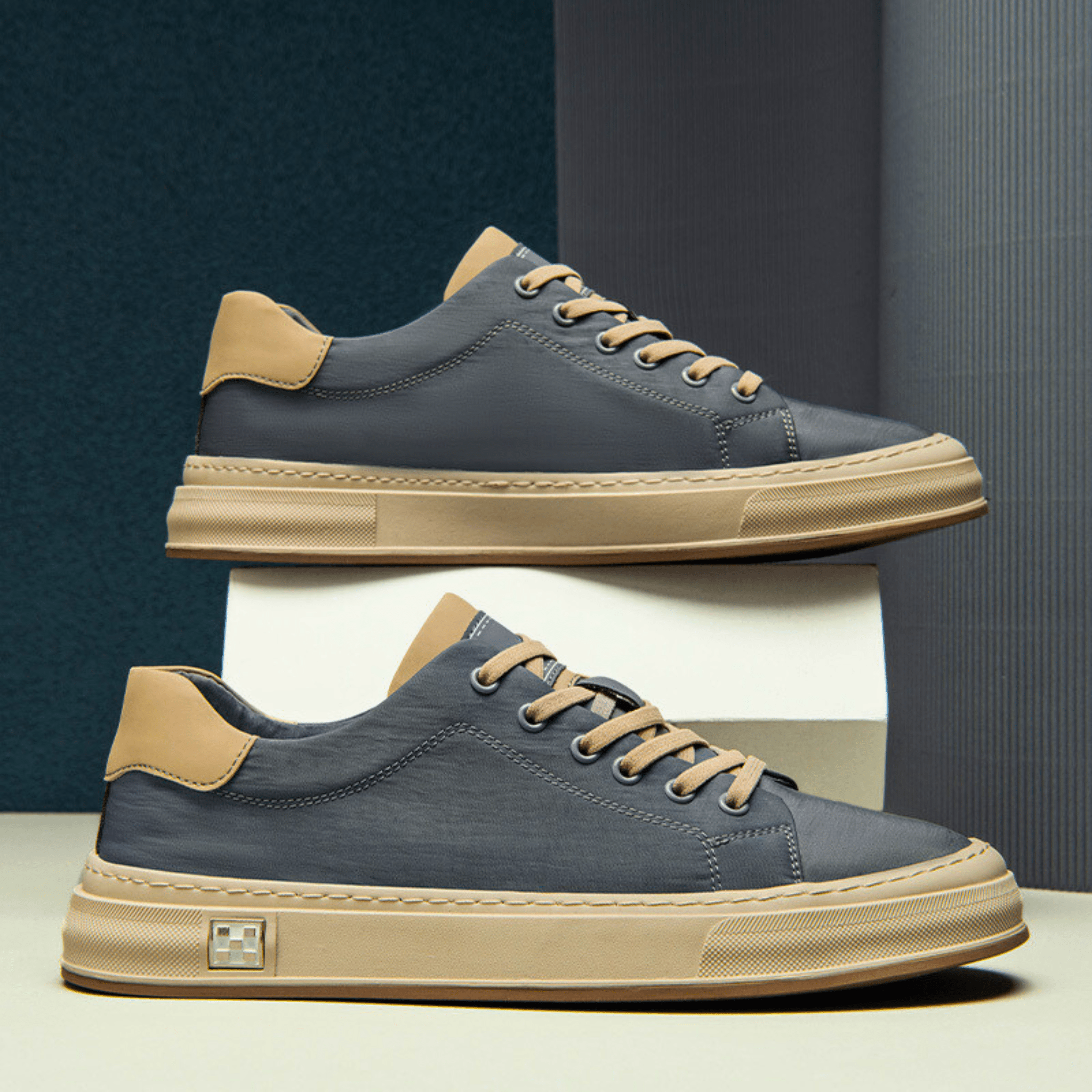 FRANK™ | AFSLAPPEDE STOFSNEAKERS TIL MÆND