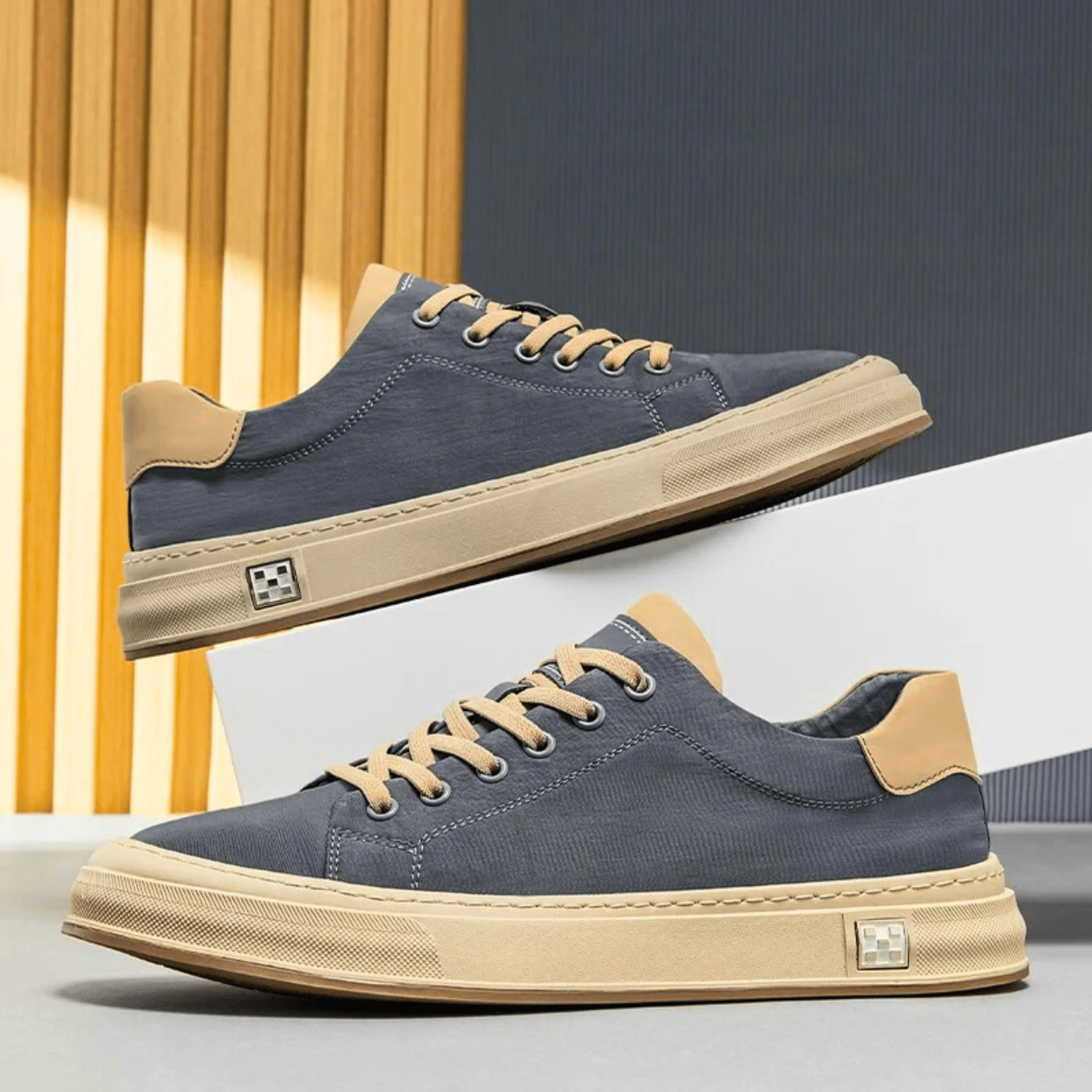 FRANK™ | AFSLAPPEDE STOFSNEAKERS TIL MÆND